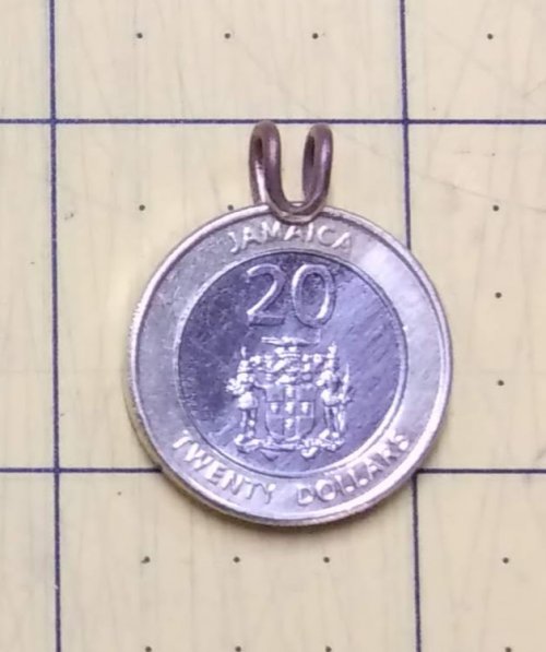 Judy Larson's Simple Bail on a Coin Pendant - , Findings & Components, Toggles & Clasps, Earwire & Headpin, Butane Torch, Soldering, Solder, keeping it close to the top edge of the pendant